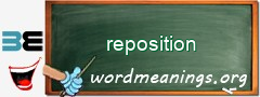WordMeaning blackboard for reposition
